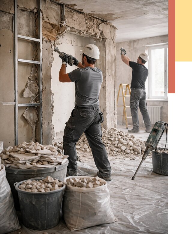 Демонтажные работы в Балашихе от 2768 руб. — услуги и цена под ключ | ОТДЕЛОЧНИК-Блш