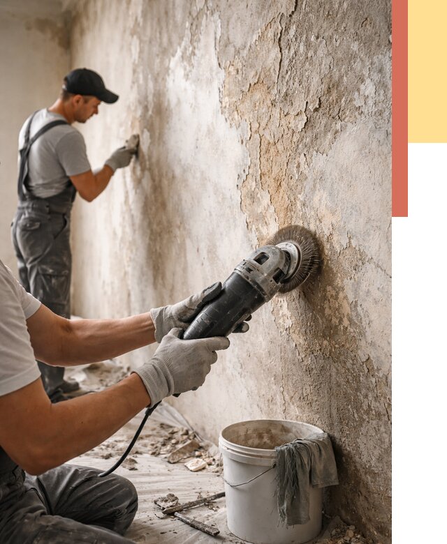 Снятие и удаление краски со стен в Балашихе от 2153 руб. — ОТДЕЛОЧНИК-Блш