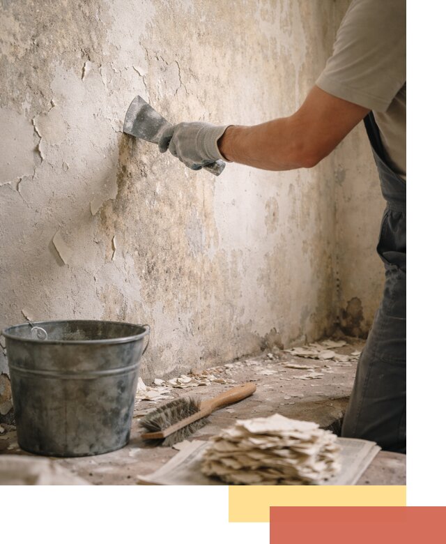 Удаление старой краски со стен в Балашихе качественно и быстро