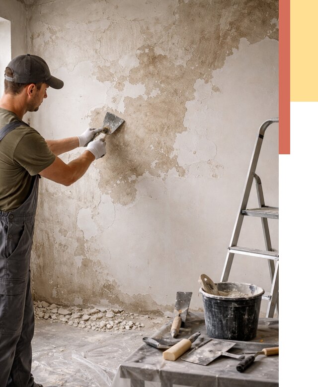 Снятие старой шпаклевки в Балашихе от 1897 руб. — быстро и недорого | ОТДЕЛОЧНИК-Блш