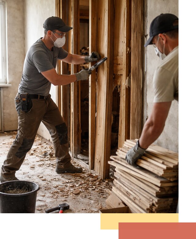 Демонтаж деревянных перегородок в Балашихе быстро и аккуратно