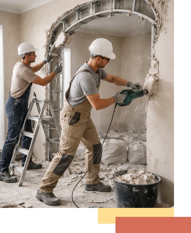 Демонтаж гипсокартонной арки в Балашихе быстро и аккуратно