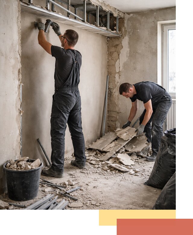 Демонтаж короба из гипсокартона в Балашихе быстро и аккуратно