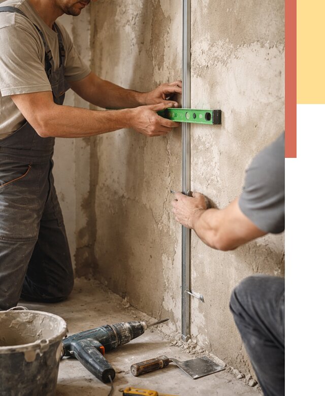 Установка штукатурных маяков в Балашихе от 7177 руб. — быстро и недорого | ОТДЕЛОЧНИК-Блш