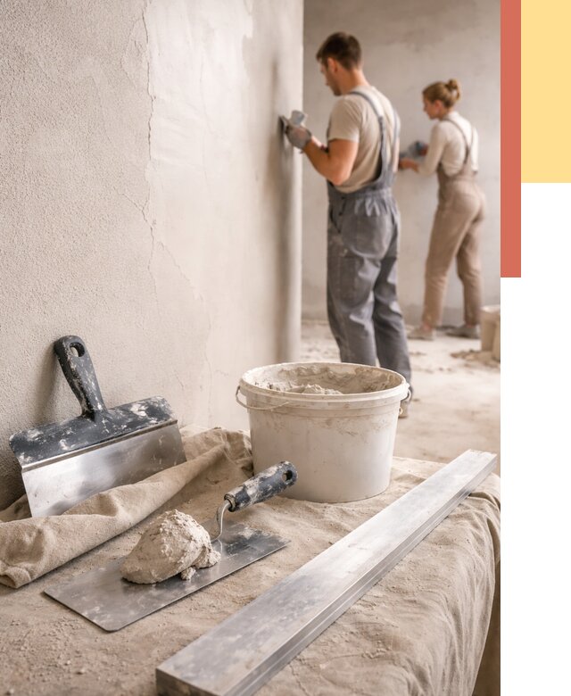 Штукатурка стен гипсовая в Балашихе от 4614 руб/м2 — быстро и недорого | ОТДЕЛОЧНИК-Блш