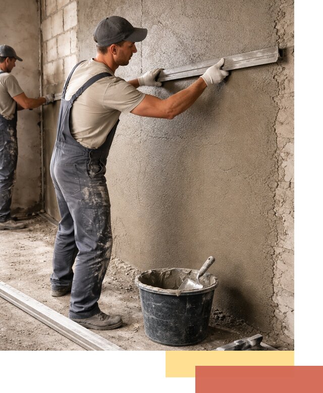 Штукатурка стен цементно-песчаная в Балашихе профессионально
