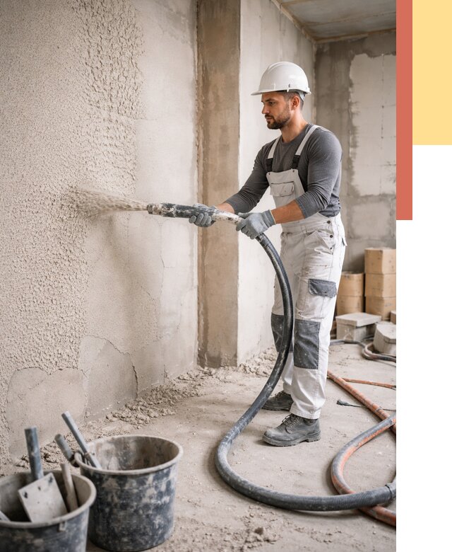 Машинная штукатурка стен в Балашихе под ключ от 6664 руб./м2 | ОТДЕЛОЧНИК-Блш