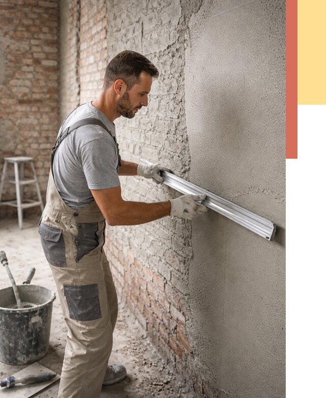 Штукатурка кирпичных стен в Балашихе от 4614 руб/м2 — быстро и недорого | ОТДЕЛОЧНИК-Блш