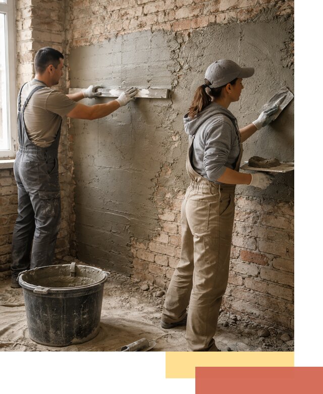 Штукатурка кирпичных стен в Балашихе — качественно и надежно