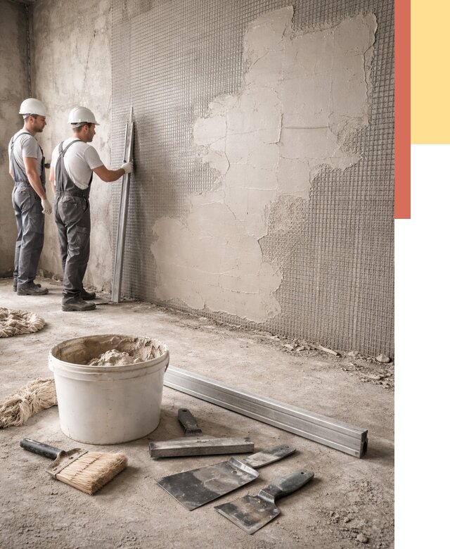 Штукатурка стен по сетке в Балашихе от 5639 руб./м2 — быстро и недорого | ОТДЕЛОЧНИК-Блш