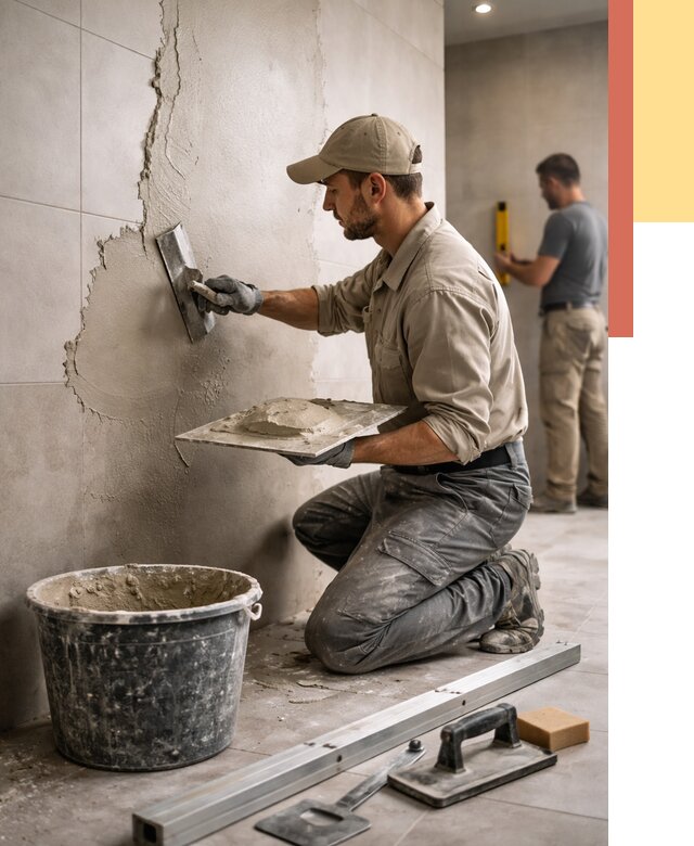 Штукатурка стен в ванной в Балашихе от 4614 руб./м² — выравнивание под ключ | ОТДЕЛОЧНИК-Блш