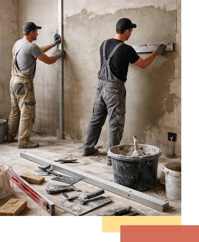Профессиональная штукатурка стен под плитку в Балашихе