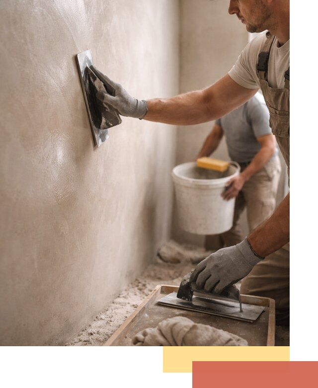 Нанесение марокканской штукатурки таделакт в Балашихе