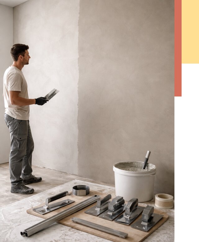 Нанесение микроцемента на стены в Балашихе от 3281 руб./м2 под ключ | ОТДЕЛОЧНИК-Блш