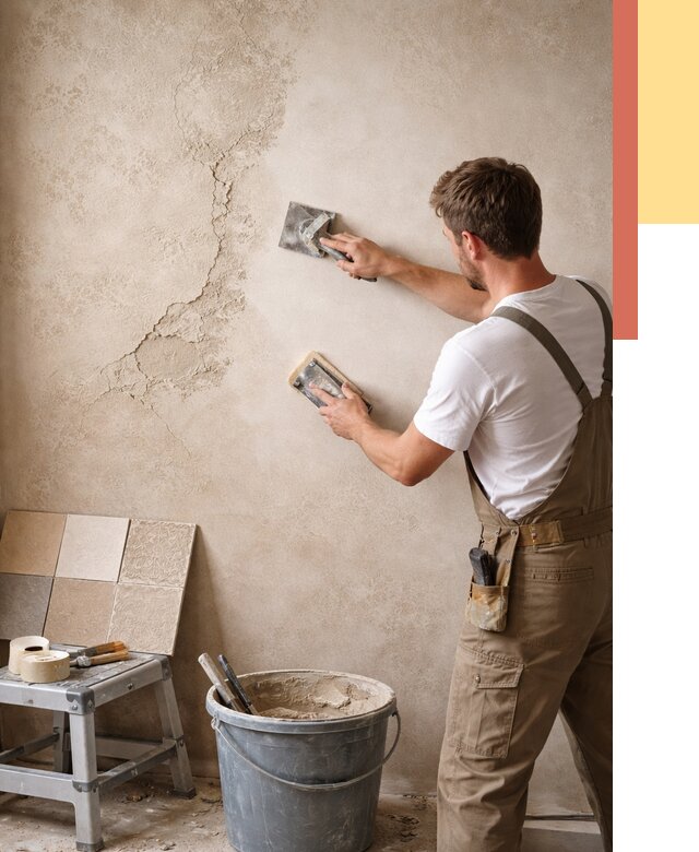 Ремонт декоративной штукатурки в Балашихе от 4614 руб. под ключ | ОТДЕЛОЧНИК-Блш