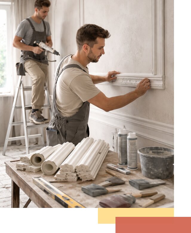 Монтаж лепнины на стены в Балашихе профессионально и качественно