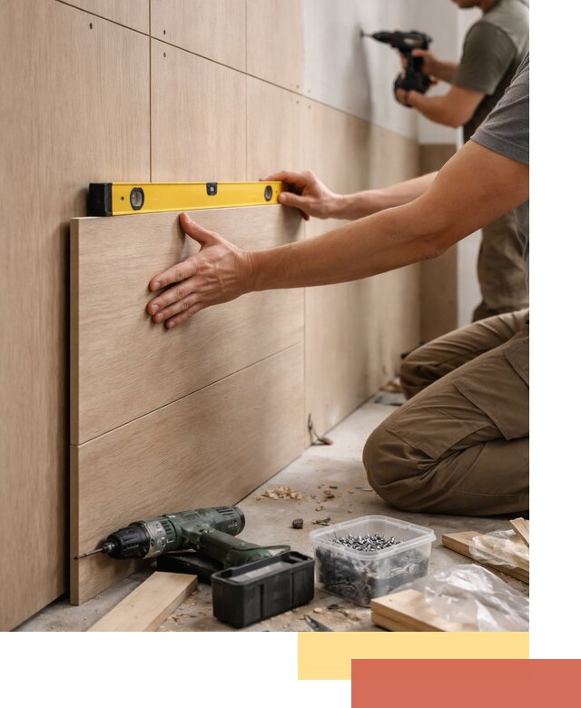 Профессиональный монтаж МДФ панелей на стены в Балашихе