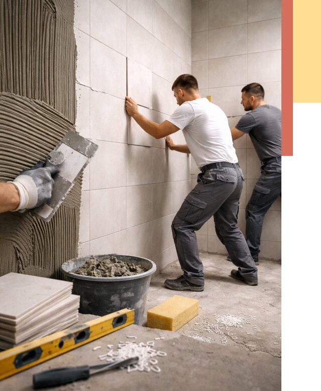 Укладка плитки на стены в Балашихе от 872 руб. — качественно и недорого | ОТДЕЛОЧНИК-Блш