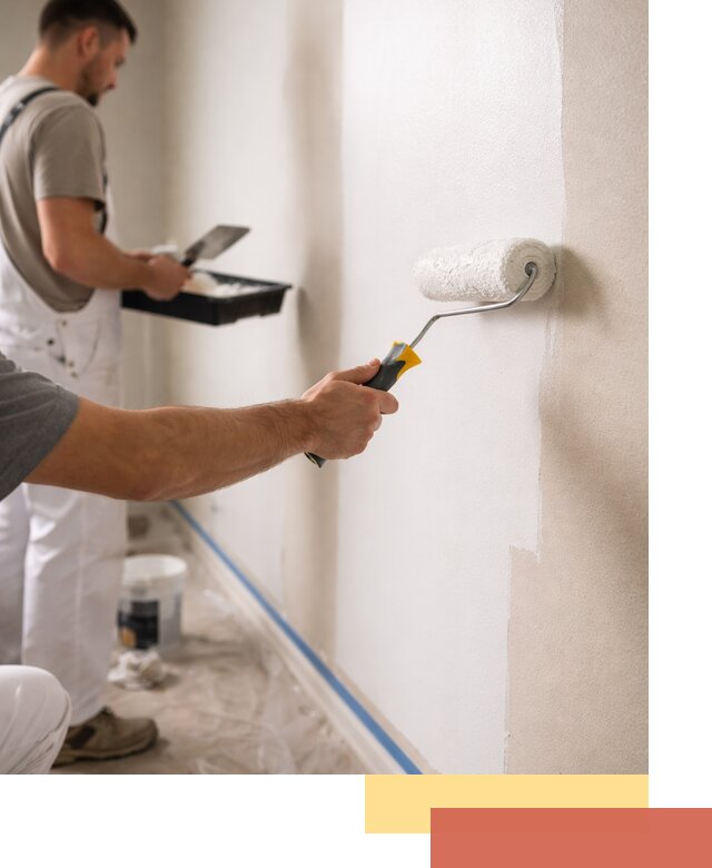 Покраска стен акриловой краской профессионально в Балашихе