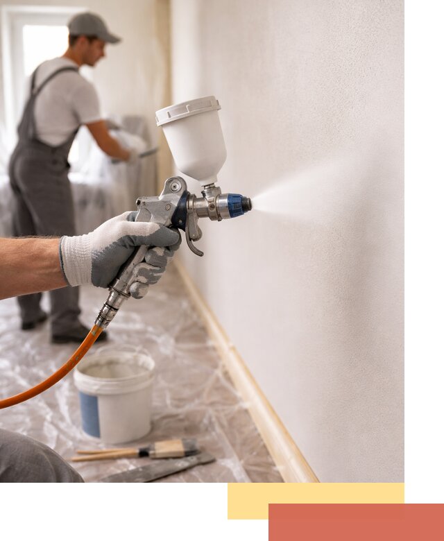 Покраска стен краскопультом в Балашихе быстро и качественно