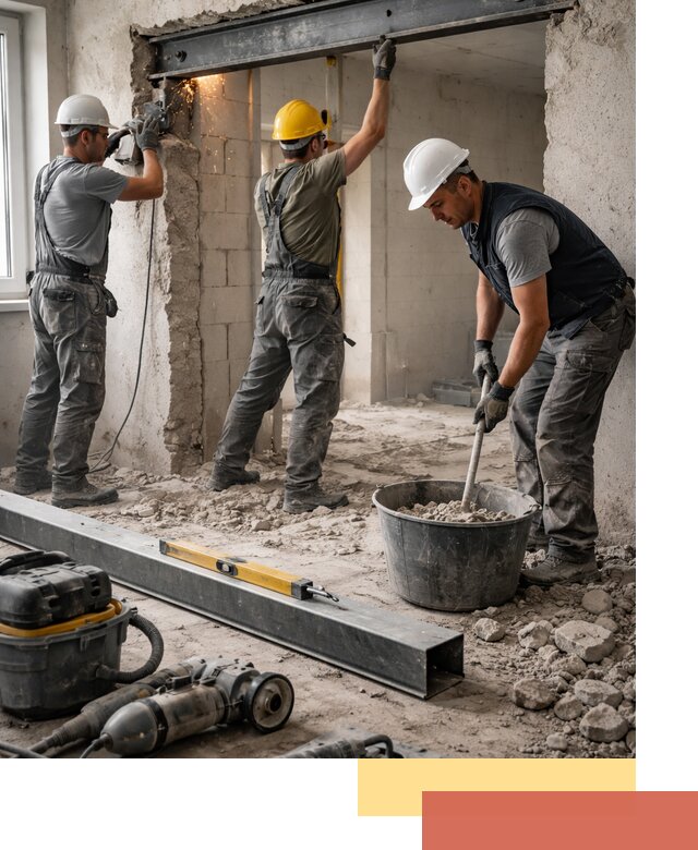 Создание проемов в стенах и несущих конструкциях в Балашихе