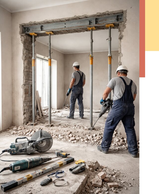 Прорезка проема в стене в Балашихе от 4614 руб. — быстро и недорого | ОТДЕЛОЧНИК-Блш