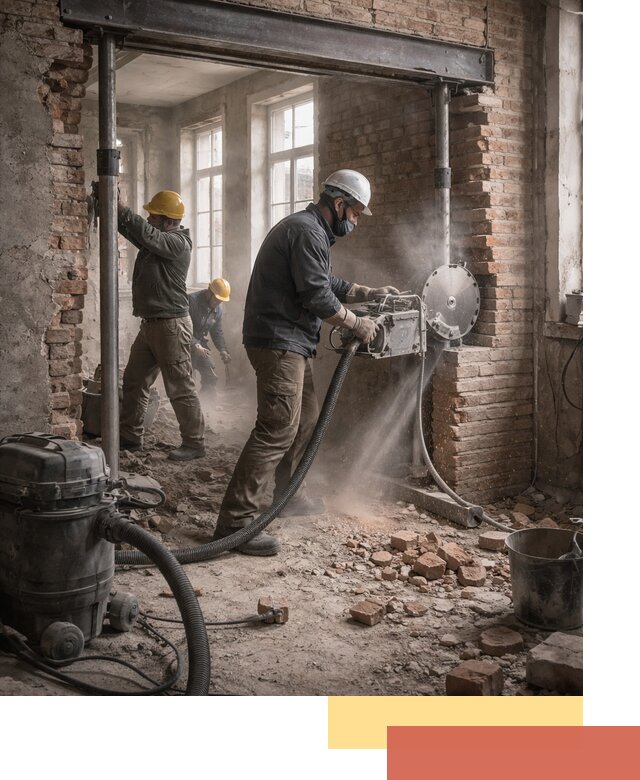 Прорезка проема в стене под дверной или оконный проем в Балашихе