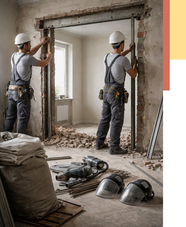 Расширение дверного проема в Балашихе от 12816 руб. под ключ | ОТДЕЛОЧНИК-Блш