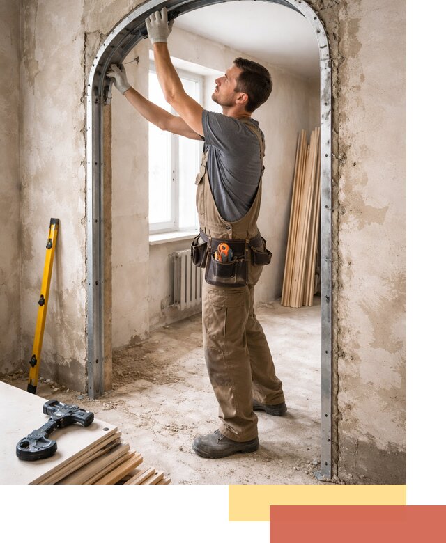 Устройство арочного проема в Балашихе под ключ