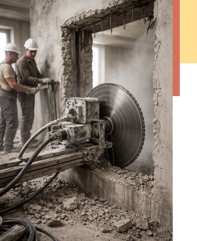 Алмазная резка проемов в Балашихе от 4614 руб. быстро и недорого | ОТДЕЛОЧНИК-Блш