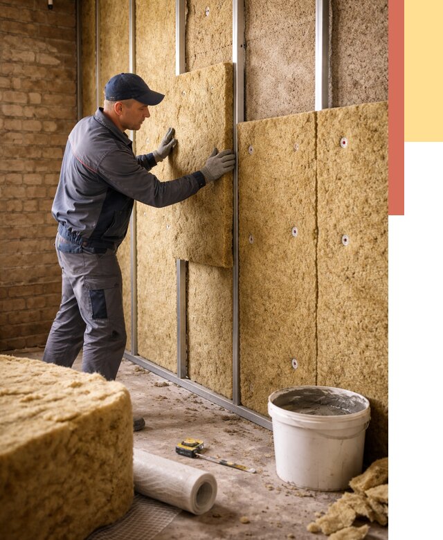 Утепление стен минватой в Балашихе от 1384 руб./м2 — недорого и быстро | ОТДЕЛОЧНИК-Блш