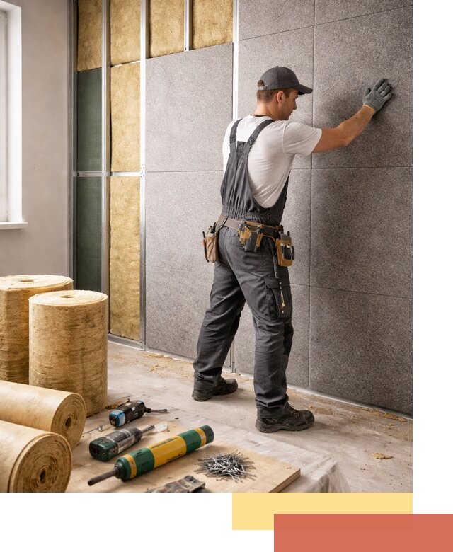 Профессиональная шумоизоляция стен в Балашихе для квартиры и офиса