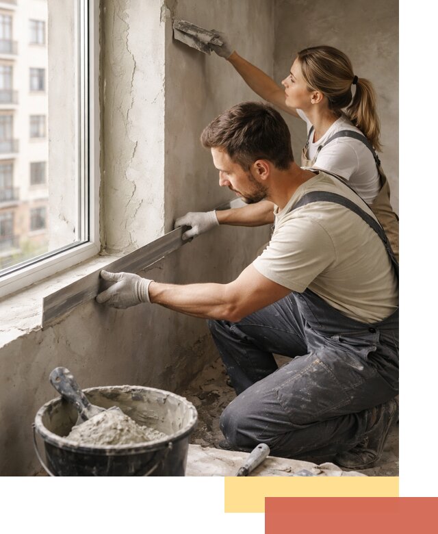 Штукатурка откосов дверей и окон профессионально в Балашихе