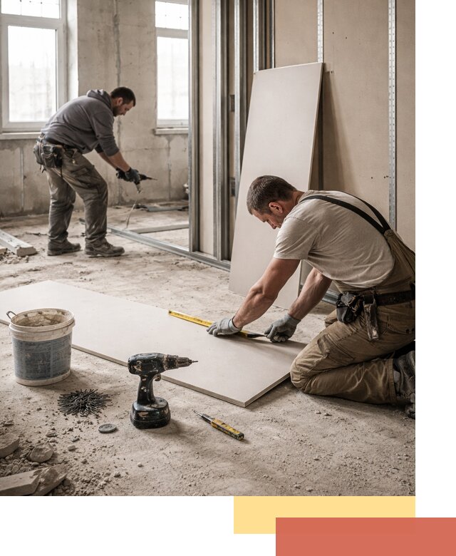 Кладка перегородок из ПГП под ключ в Балашихе