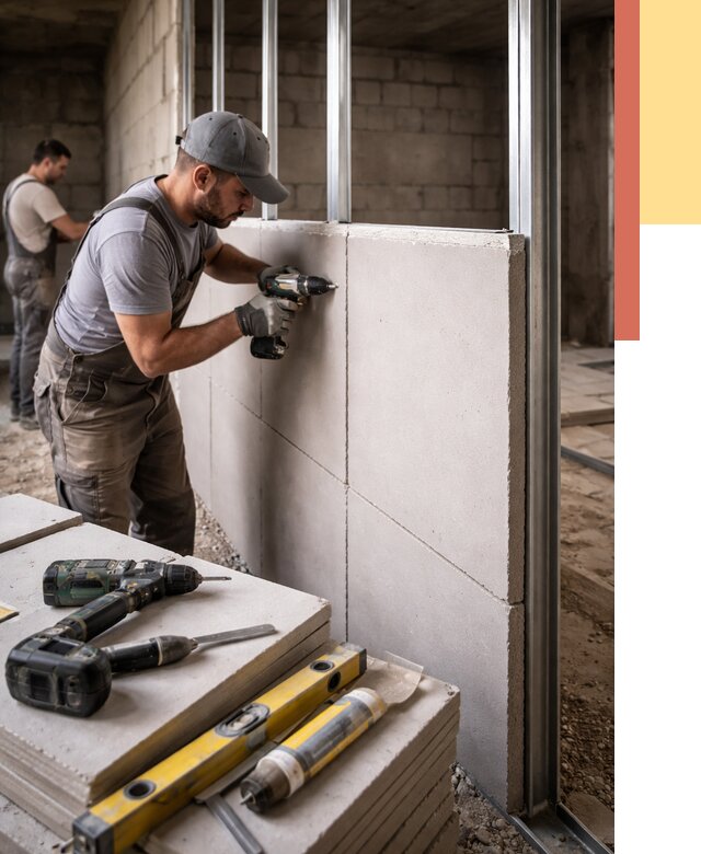 Кладка влагостойких перегородок ПГП в Балашихе от 1230 руб. под ключ | ОТДЕЛОЧНИК-Блш