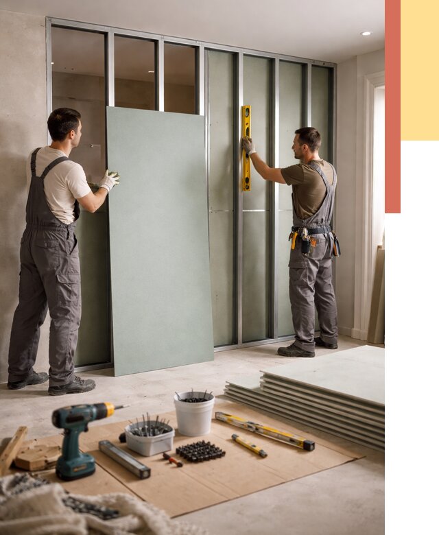 Перегородка из влагостойкого гипсокартона в Балашихе от 4921 руб. — монтаж под ключ | ОТДЕЛОЧНИК-Блш