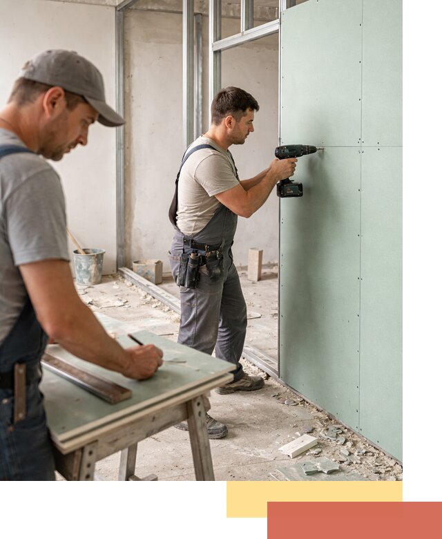 Перегородки из влагостойкого гипсокартона под ключ в Балашихе