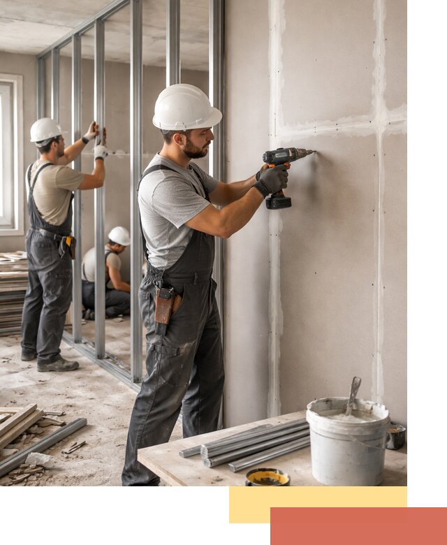 Перегородки из огнестойкого гипсокартона в Балашихе под ключ