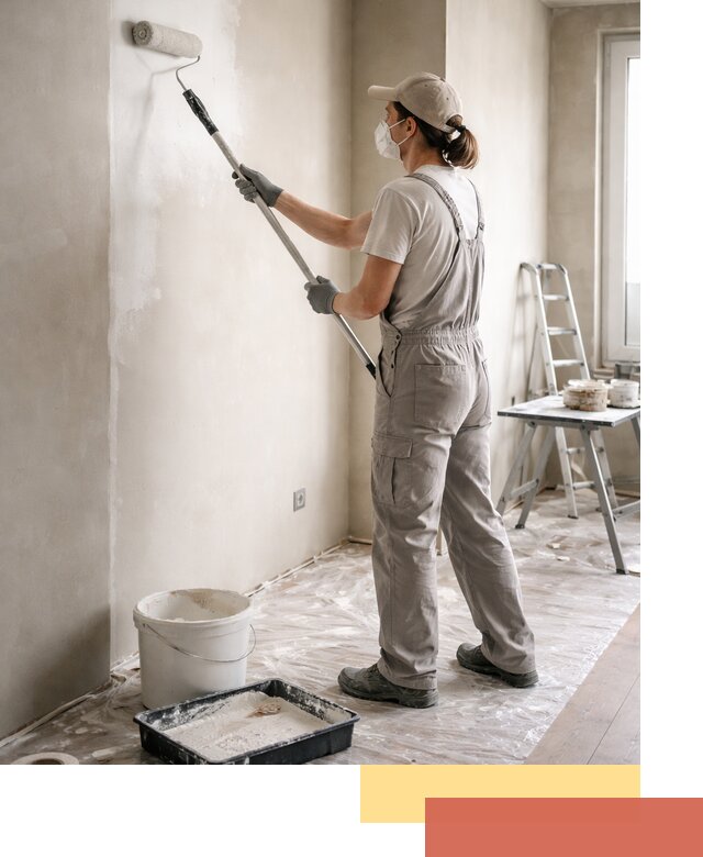 Покраска перегородок из гипсокартона в Балашихе качественно и недорого