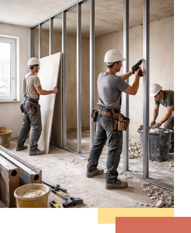 Перенос гипсокартонной перегородки в Балашихе профессионально и быстро