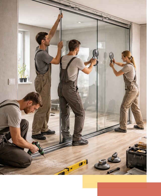 Изготовление стеклянных перегородок на заказ в Балашихе