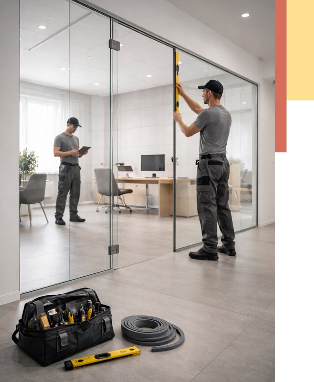 Цельностеклянные перегородки под ключ в Балашихе от 9740 руб. — монтаж и цены | ОТДЕЛОЧНИК-Блш