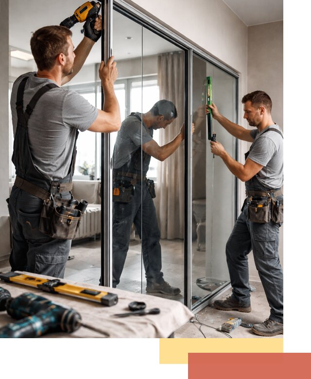 Каркасные стеклянные перегородки под ключ в Балашихе