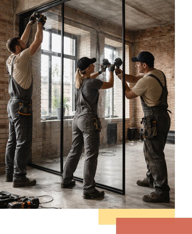 Стеклянные перегородки лофт — изготовление и монтаж в Балашихе