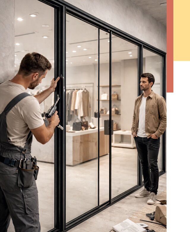 Стеклянные перегородки для магазинов в Балашихе от 8407 руб. под ключ | ОТДЕЛОЧНИК-Блш