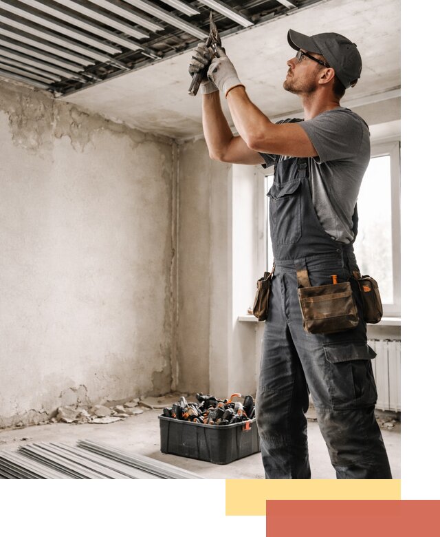 Демонтаж реечного потолка в Балашихе быстро и аккуратно