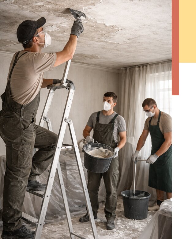 Удаление побелки с потолка в Балашихе от 2563 руб. быстро и недорого | ОТДЕЛОЧНИК-Блш