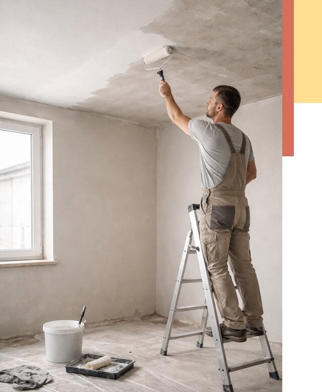 Грунтовка потолка в Балашихе от 2563 руб. — быстро и недорого | ОТДЕЛОЧНИК-Блш