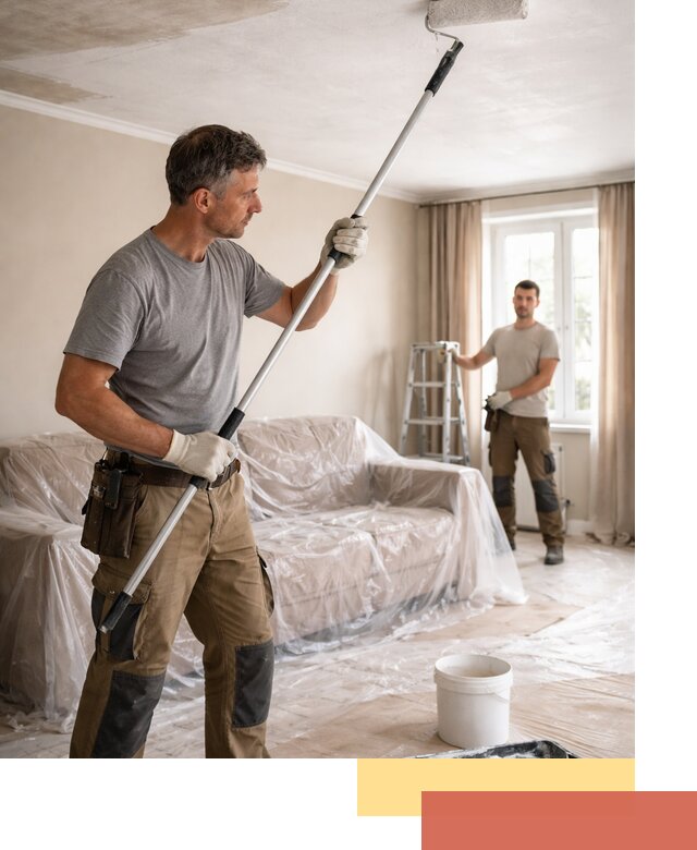 Грунтовка потолка в Балашихе — подготовка под покраску и отделку