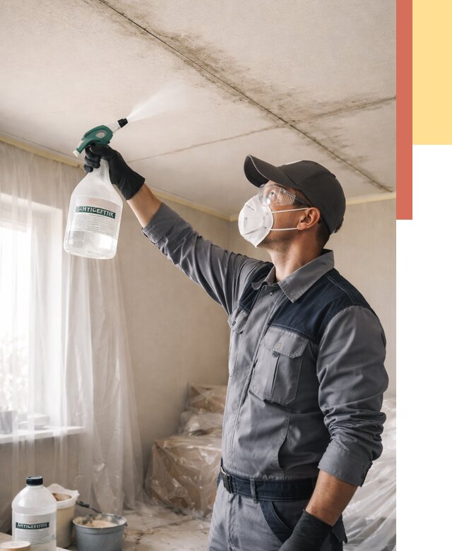 Антисептическая обработка потолка в Балашихе от 2563 руб. | ОТДЕЛОЧНИК-Блш